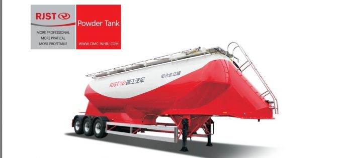 Vertical Type Aluminium Cement Tank Semi-Trailer 