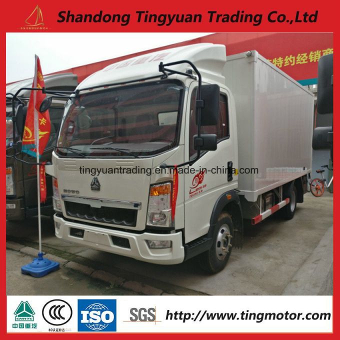 4*2 HOWO Van Truck with 91HP Engine 