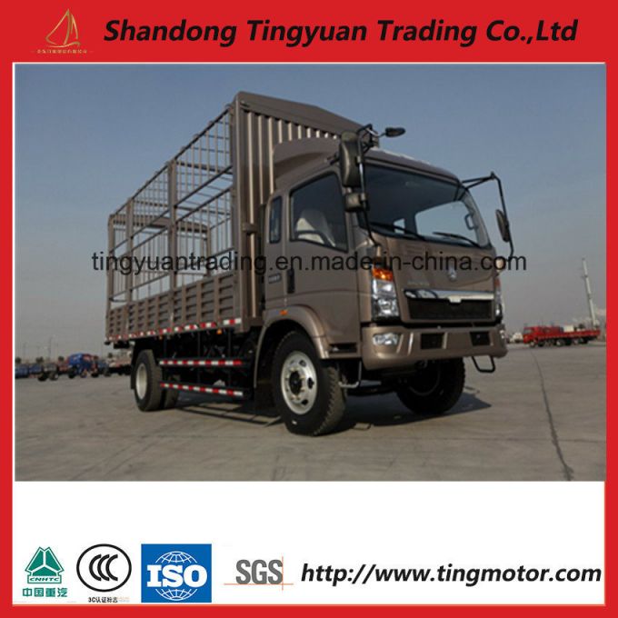 Mini Type HOWO 8 T Fence Type Cargo Truck for Sale 