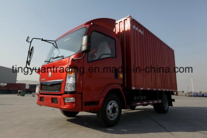 5 Ton HOWO Van Truck 4*2 for Sale 