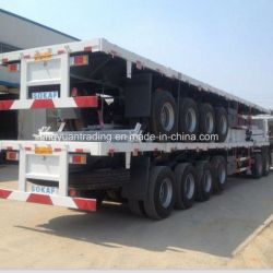 3 Axle 20FT Container Carry Flatbed Truck or 40t Container Truck Trailer for Sale