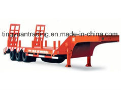 3axles Excavator Transport Gooseneck Lowboy Low Bed Lowbed Semi Trailer Sell at a Low Price 