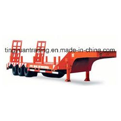 3axles Excavator Transport Gooseneck Lowboy Low Bed Lowbed Semi Trailer Sell at a Low Price