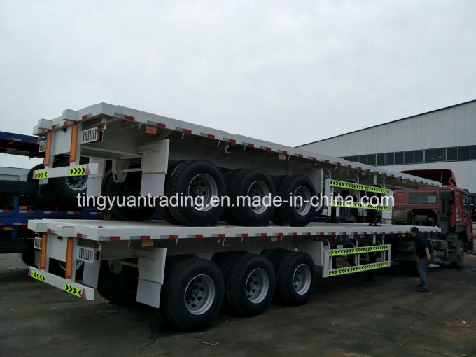 China 3 Axles Container Trailer Load 40t for Sale 