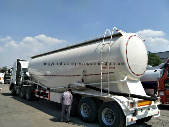 3 Axles Dry Power Transport Cement Tanker Semi Trailer 