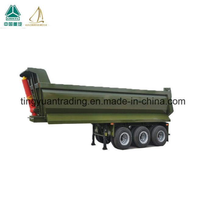 China HOWO 3 Axles Side Dump Semi-Trailers Side Dumping Semi Traile 