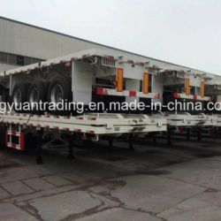 3 Axles Flatbed Container Chassis Semi Trailer 40FT Trailers for Sale