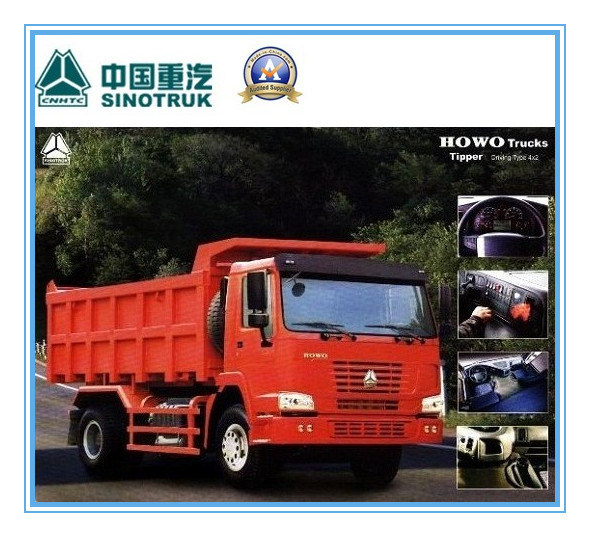 266HP Sinotruk HOWO 4 X 2 Tipper Truck 