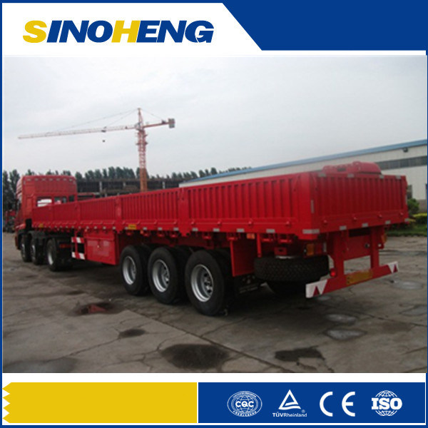 Wall Side Cargo Truck Trailer, 3 Axle Cargo Trailer Truck 