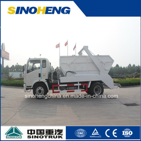 Sinotruk 5 Ton Skip Loader Truck for Transport Garbage 