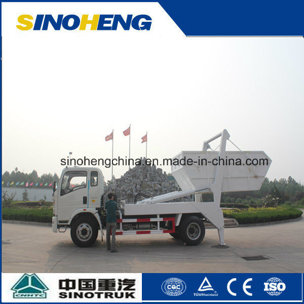 Sinotruk 4X2 Swing Arm Garbage Truck Skip Loader 8cbm (5 ton) 