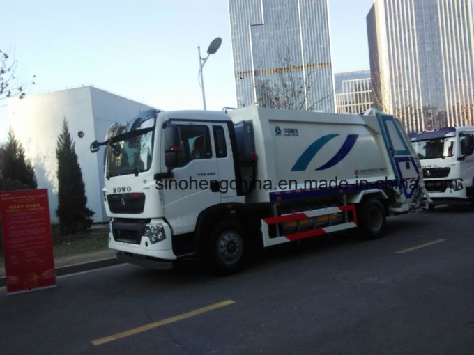 HOWO 4X2 Garbage Truck 16m3 Compressor Garbage Truck 