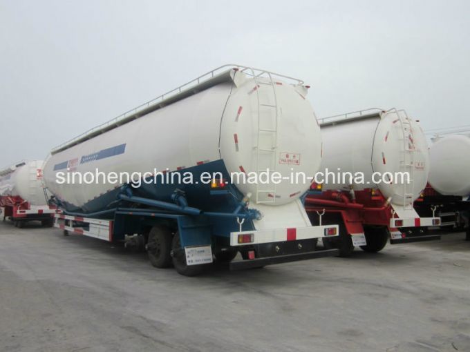 3 Axles Bulk Powder Tank Transport Semi Trailer 