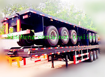 Factory Selling 3 Axles Container Semi Trailer for Sale 