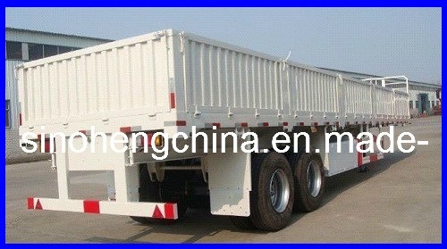 2 Axles Side Wall Semi Trailer for Truck 