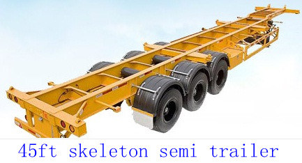 45ft Skeletal Semi Trailer with Skeleton Suspension 