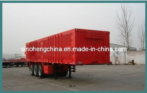 13m Box Transport Cargo Semi Trailer with 3 Axles 