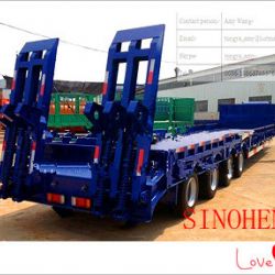 Low Bed Semi Trailer with 4 Axle