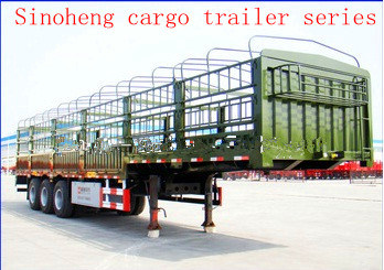 Best-Selling 3 Axles Stake Trailer/ Stake Semi Trailer 