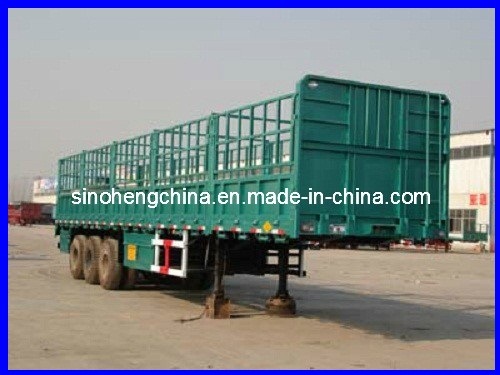 3 Axles Heavy Duty Storage Stake Cargo Semi Trailer 