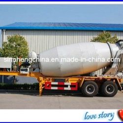 3 Axles Concrete / Cement Mixer Tanker Semi Trailer