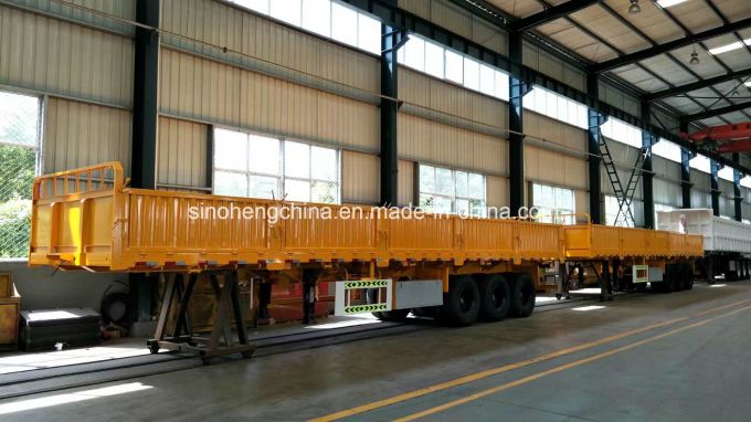 Tri Axle Side Wall Semi Trailer for Transport Goods 