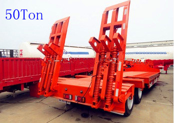 50ton Low Bed Semi Trailer in Truck Trailer 