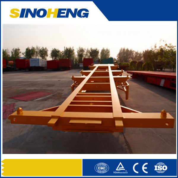 40ft 3 Axles Factory Manufacture Skeleton Container Trailer 