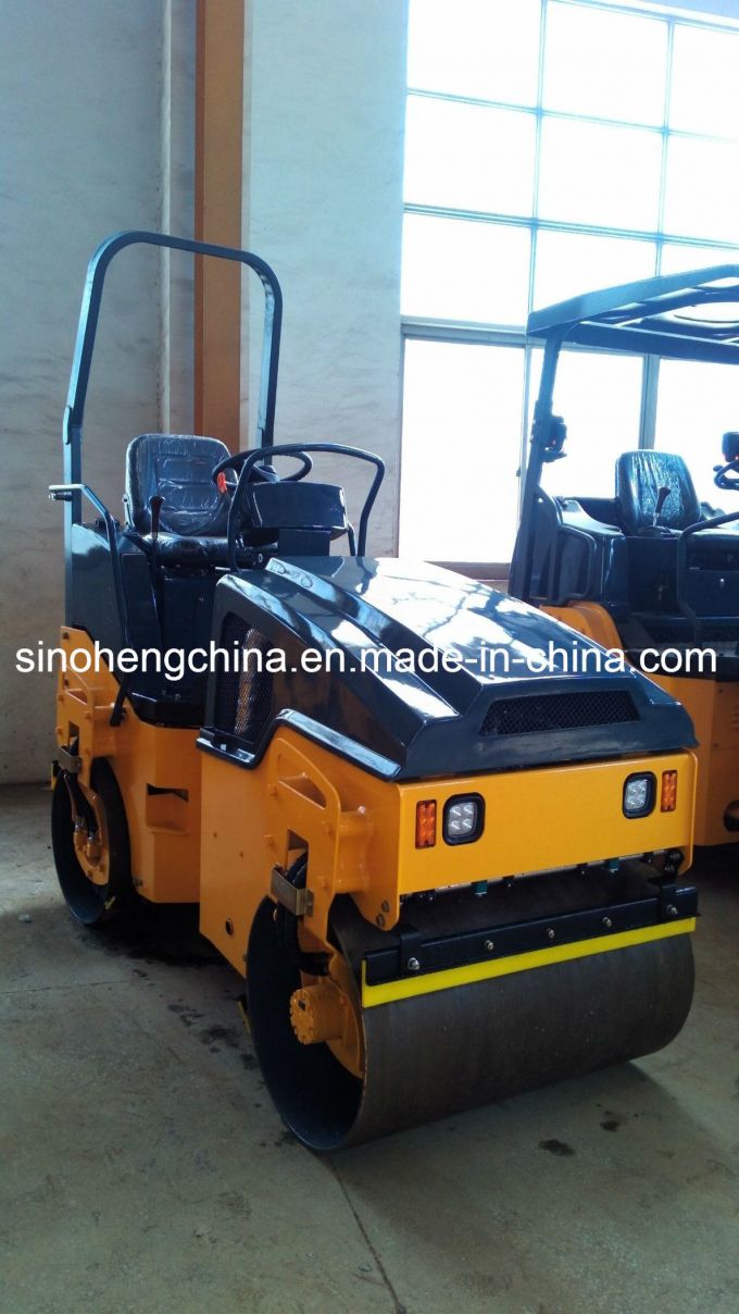 2000kg Full Hydraulic Vibratory Road Roller with Double Drum Jm802h 