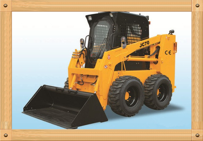 70kw Skid Steer Loader with CE, Mini Hydraulic Loader 