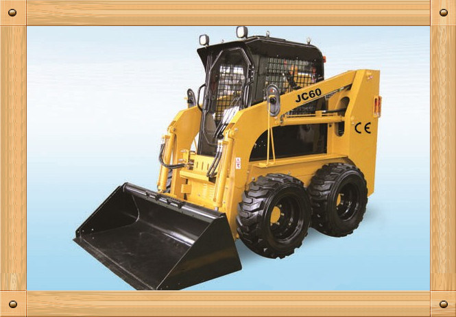 1 Ton 45kw 0.5m3 Skid Steer Loader with CE 