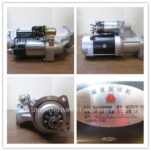 Good Quality 24V Sarter Motor HOWO Truck Spare Parts Qdj2943b-10L 