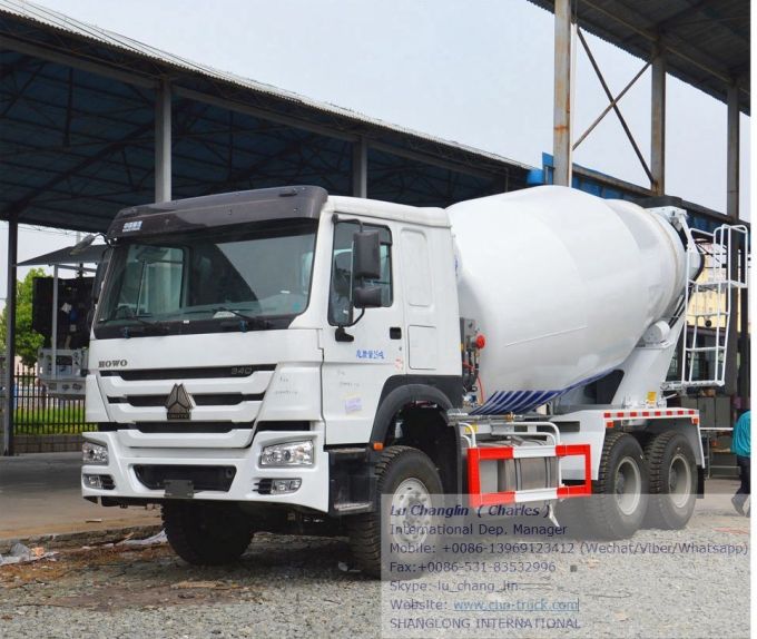 HOWO 9cbm Concrete Mixer Truck Cement Transportation Truck 