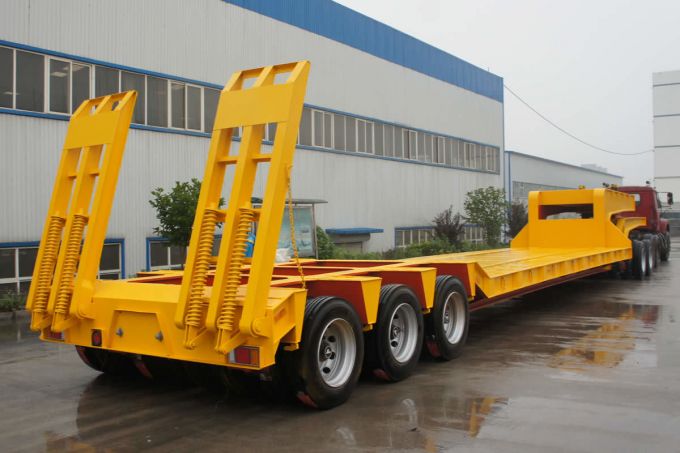 Low Bed Semitrailer Semi-Trailer Trailer Truck Trailer 