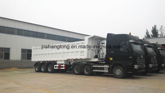 50t 3 Axle Rear Dumper Semi Trailer for Sales 