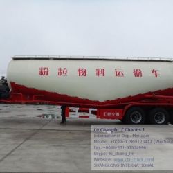 Bulk Cement Transport Tanker Semi Trailer 30/35/40/45cbm German Type Suspension