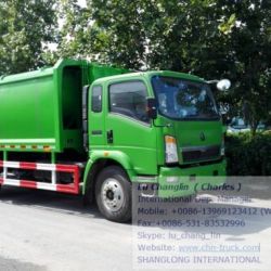 HOWO 8cbm Waste Compactors, Compress Garbage Truck