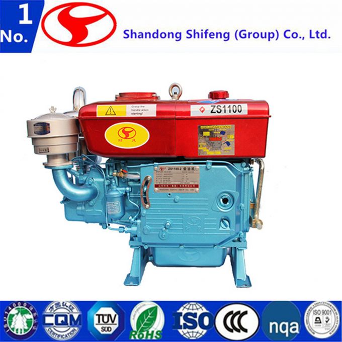 4-Stroke Marine/Agricultura/Pump/Mills/Mining Water-Cooled Single Cylinder Diesel Engine 