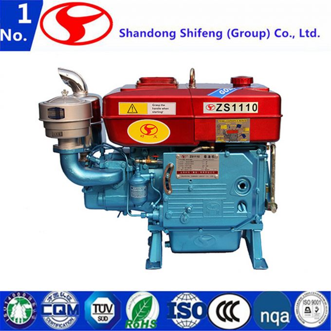 4-Stroke Single Cylinder Marine/Generator/Agricultural/Pump/Mills Water Cooled Diesel Engine 