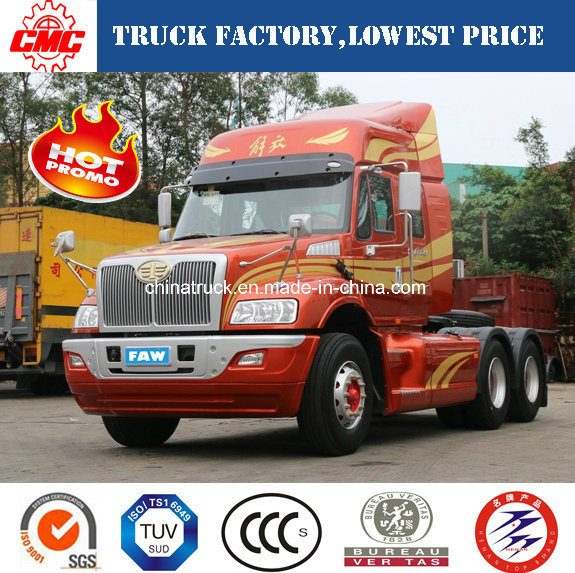 Long Cab / Long Nose/Long Head FAW /Jiefang 420HP 6X4 Big Tractor Truck 