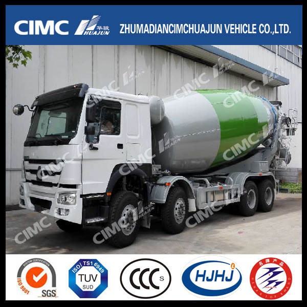 HOWO 8*4 Concrete Mixer Truck with Cimc Huajun Mixer 