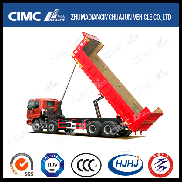 8*4 Foton Auman High-Tensile-Steel-Box Dump Truck with Front Lifting 