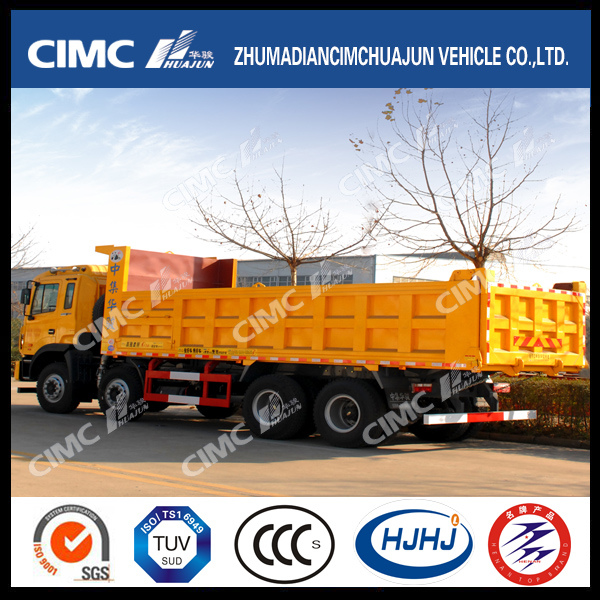 Standard-Box Type Cimc Huajun 8*4 Dump Truck 