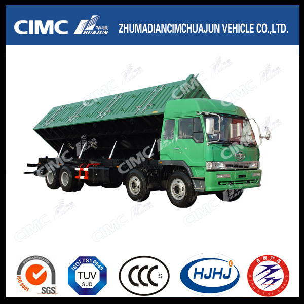 FAW Side-Dumping/Tipping Truck with Cimc Huajun Cargo Box 