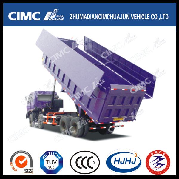 HOWO/JAC/Shacman/Foton/Beiben/FAW/Iveco 8*4 Dump Truck with Cimc Huajun Cargo Box and Hydraulic Wing 