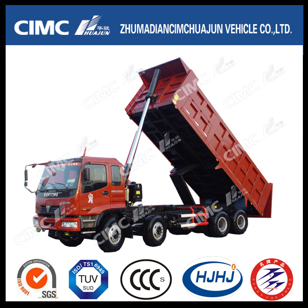 High Quality Foton Auman 8*4 Front Lifting Dump Truck 