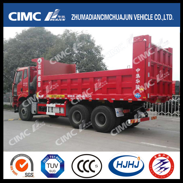 FAW 6*4 Dump Truck with Cimc Huajun Lightweight Upper Part 