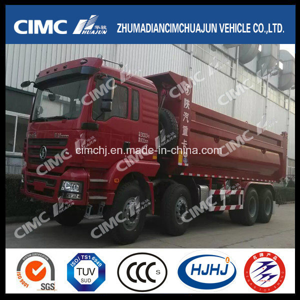 Shacman 8*4 Dump Truck with Cimc Huajun High Quality Upper Box 