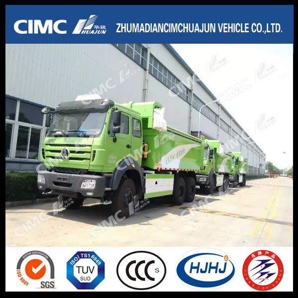 North Benz/Beiben 6*4 Dump Truck with Intellectual Cover Curtain 