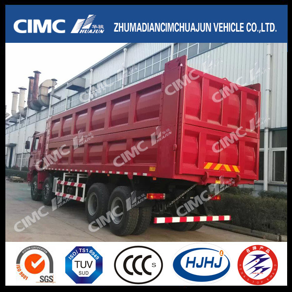 Shacman 8*4 Dump Truck with Cimc Huajun Dump Body 